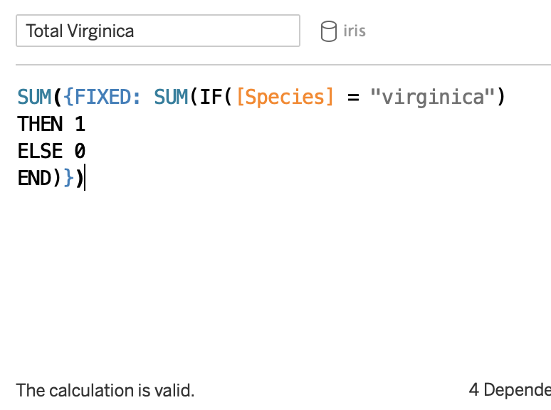 Tableau Creating a Waffle Chart
